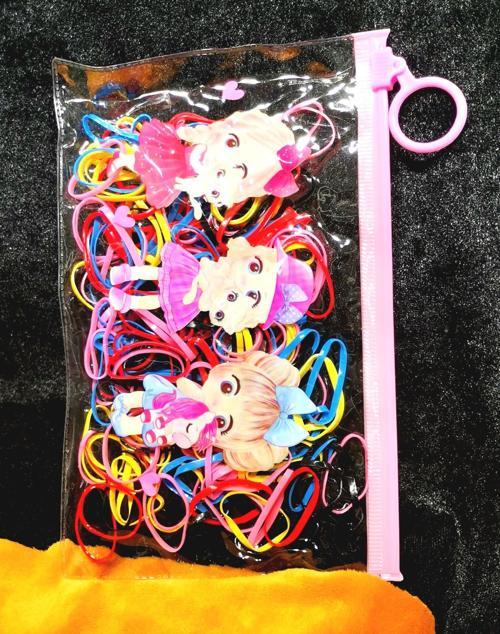 Lüks Çoklu Çantalı Renkli Küçük Örgü Lastik Toka