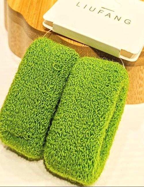 Yeşil İkili Lüks Gösterişli Sportif Topuz Toka