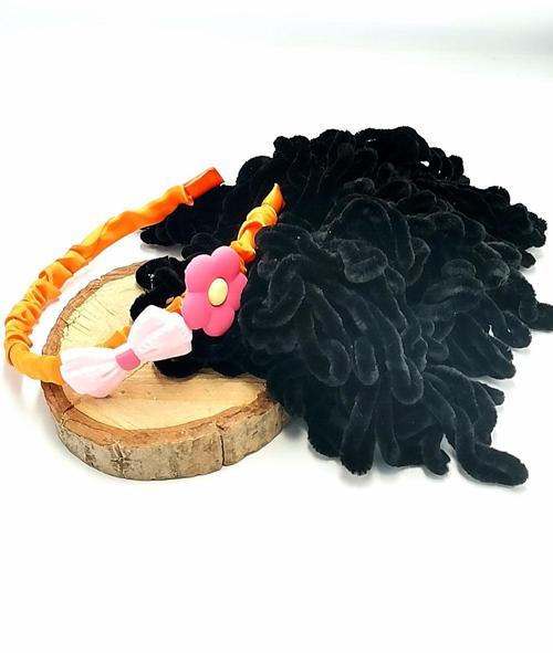 Renkli Desenli Taç Toka Bandana Set