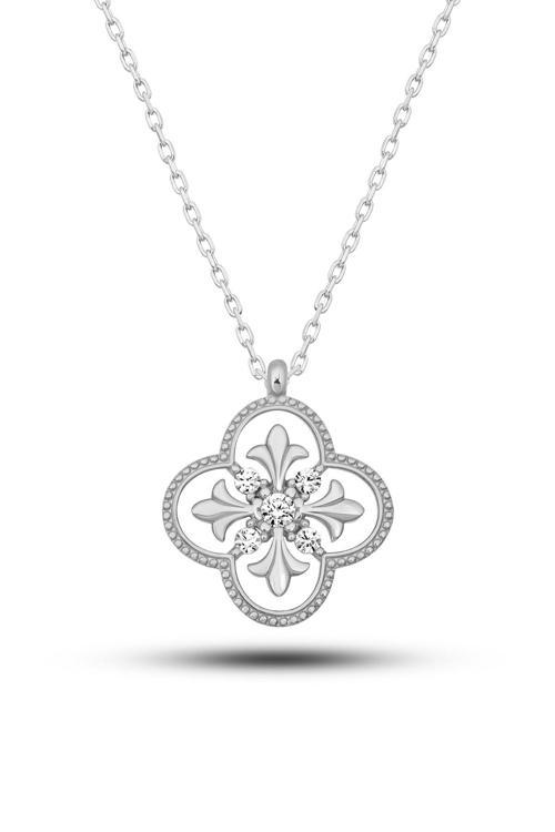 Azuris Silver 925K Gümüş Taşlı Elegant Kolye
