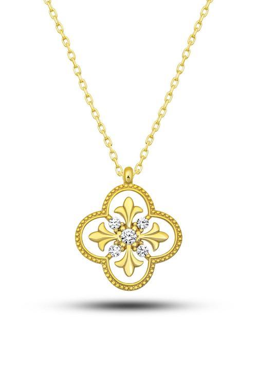 Azuris Silver 925K Gümüş Taşlı Elegant Kolye