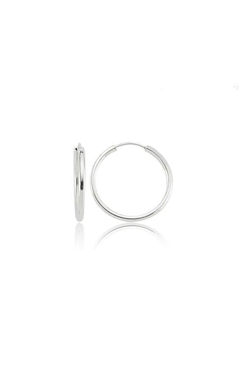 Azuris 925 Ayar Gümüş 1,4 Cm Halka Küpe