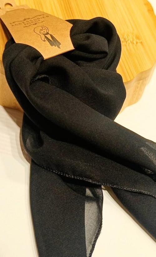 Lüks Siyah Gösterişli Saç Flar Bandana