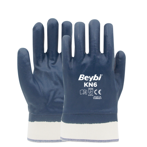 Kn6 No:9 Pamuk Astarlı Nitril Eldiven 144 Çift