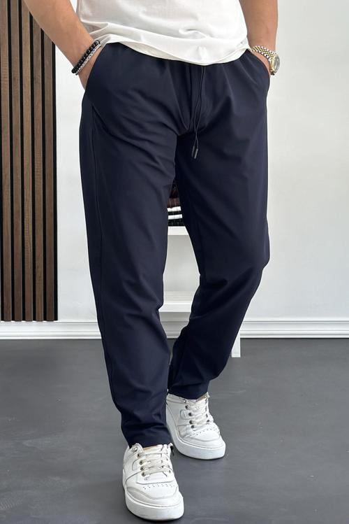 Erkek Paraşüt Jogger Pantolon Lacivert Edw142