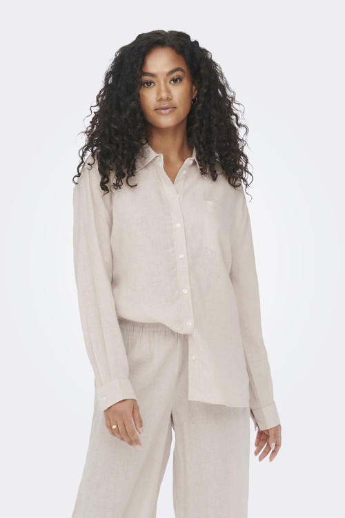ONLTOKYO LIFE L/S LIN BL SHIRT PNT NOOS