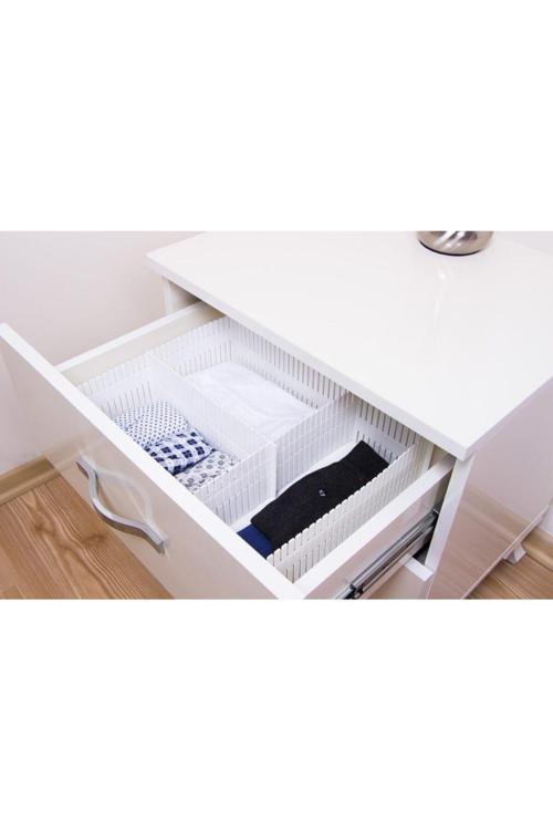 Çekmece Içi Organizer, Çekmece Düzenleyici, Dolap Içi Organizer, 4'Lü 10*40, Krem Rengi