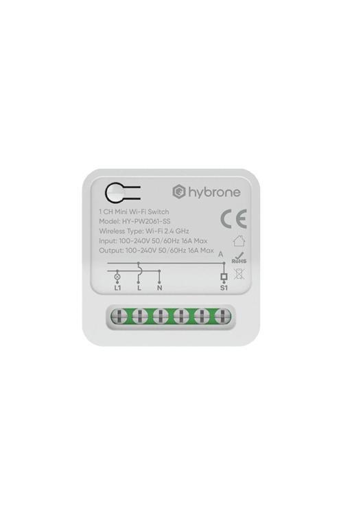 Hy-Pw2061-Ss Hybrone Tekli Buat İçi Akıllı Wi-Fi Mini Anahtar
