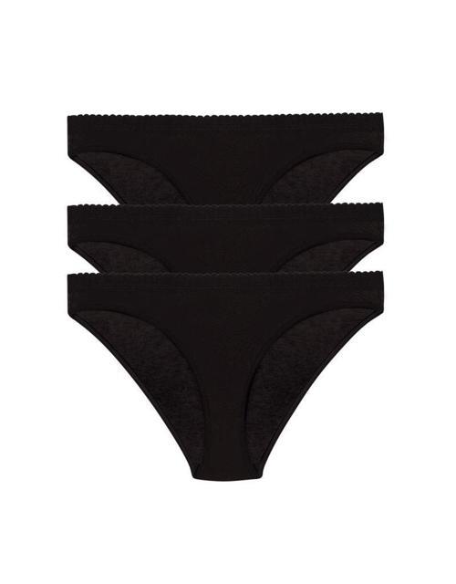 3 lü Paket Şahin Bayan Likralı Bikini Külot 30624