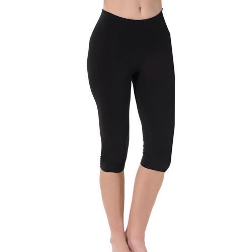 Bayan Likralı Ağlı Battal Diz Altı Kapri Tayt 4003