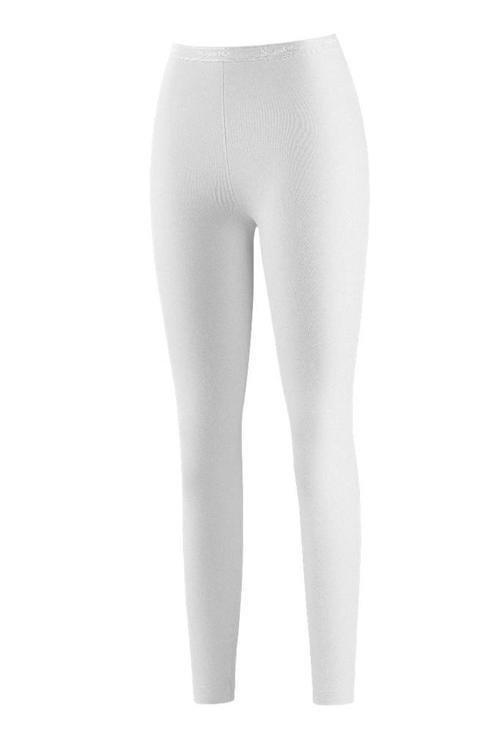 Bayan Likralı Uzun Tayt Beyaz 3645