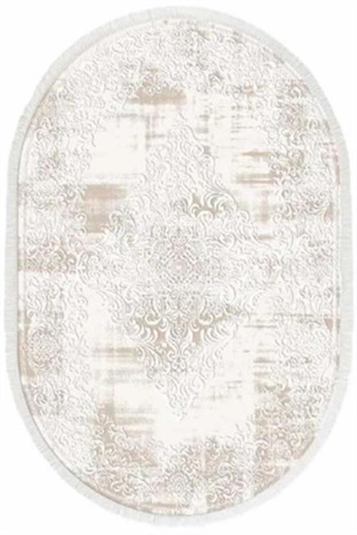 İpek Oval Halı Sardes Koleksiyonu 6110 Krem