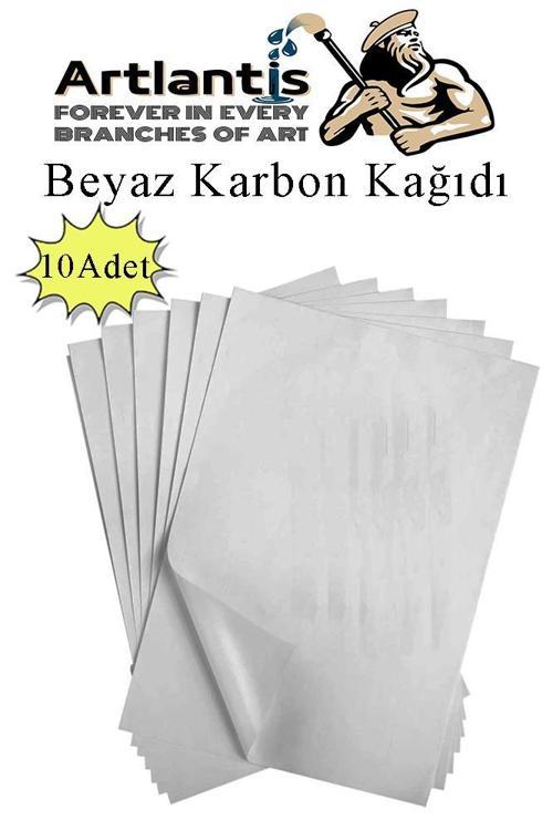 Beyaz Karbon Kağıdı A4 10 Adet 21x29,7 cm Kopya Kağıdı Transfer Kağıdı Renkli Karbon Kağıdı
