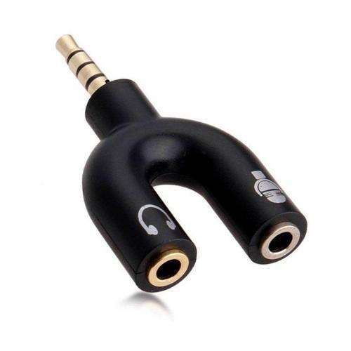 3.5 MM STEREO ERKEK KULAKLIK + HOPARLÖR DİŞİ ÇOKLAYICI JACK-Findit