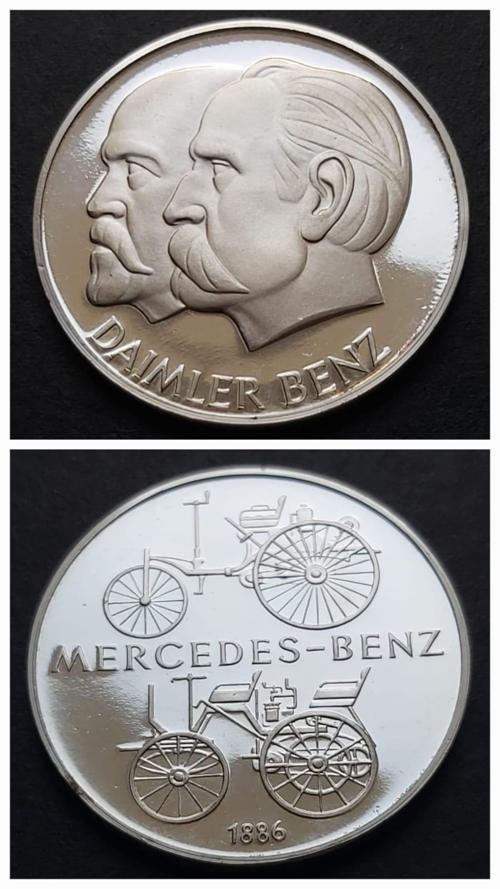 1886 Daimler-Benz 25 Gram Gümüş (999) Mercedes-Benz 100. Yılı Hatıra Madalyon