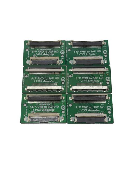 Lcd Panel Flexi Repair 51P FHD TO 30P Hd Lvds Adaptör 6 Adet
