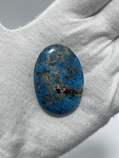 Okyanus Temalı Doğal Kabaşon Firuze Taşı 88,5 Karat - Turkuaz Taşı 17,72 Gram
