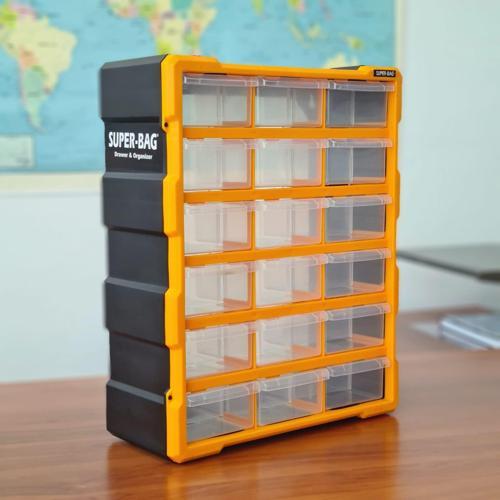 Super Bag ASR-6002 Mono Blok Çekmeceli Organizer 18'lİ 