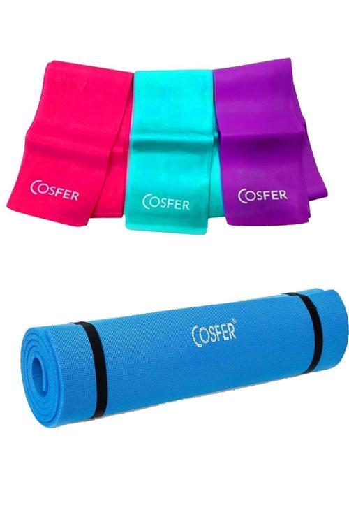 100 MM Yoga Pilates Mat Ve 120X7.5 Cm Pilates Bant Seti