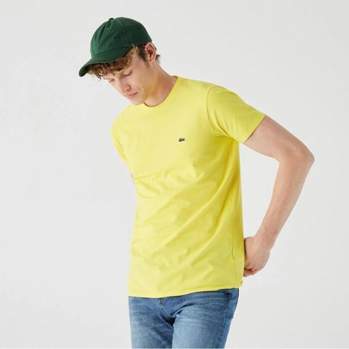 Bisiklet Yaka Pamuk T-Shirt
