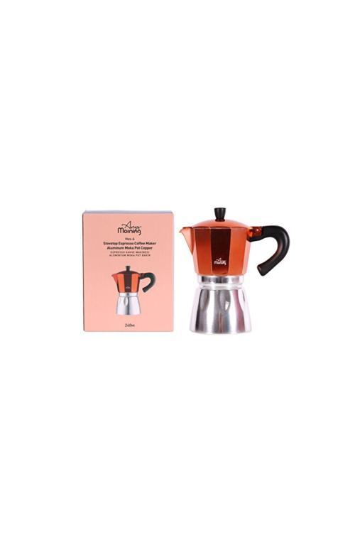 HES-6 Alüminyum Espresso Kahve Makinesi Moka Pot 240 ml
