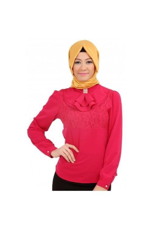 Kadın Nar Çiçeği Bluz