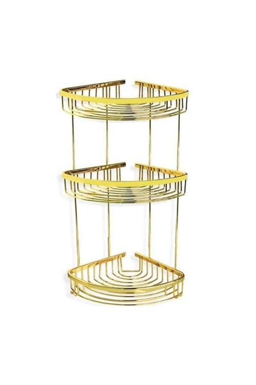 Oval 3 Lü Köşelik Gold 22*22