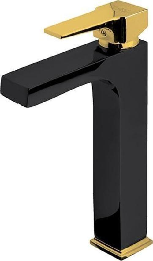 Aqua Çanak Tipi Lavabo Bataryası Siyah Altın 941001BG