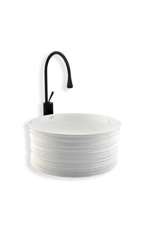 E-2104 Tezgah Üstü Porselen Lavabo