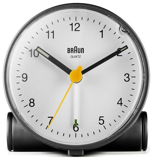 BC01W Beyaz Klasik Analog Alarmlı Masa Saati