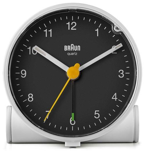 BC01WB Beyaz-Siyah Klasik Analog Alarmı Masa Saati