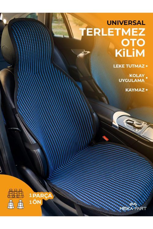 Oto Koltuk Kilimi Tekli Oto Kilim Mavi Universal Kılıf 1 Parça Ön Koltuk İçin