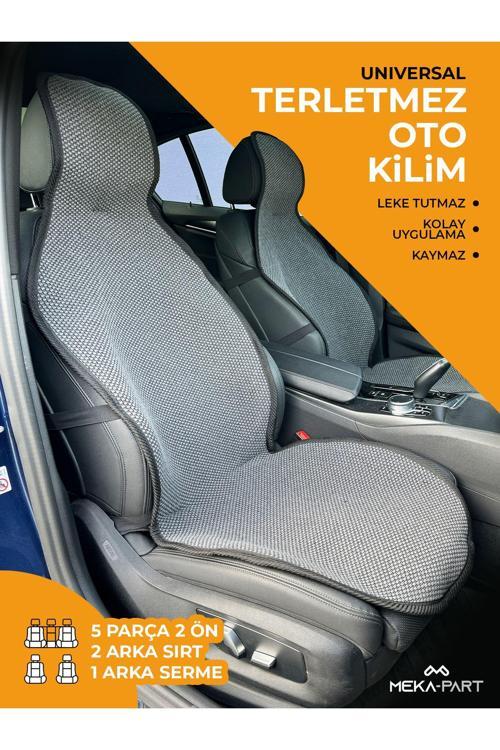 Oto Koltuk Koruyucu Kılıf 5 Parça Universal Füme 2+3 %100 Pamuk