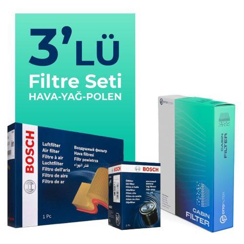 Ford Connect 1.6 Dizel Filtre Bakım Seti (2013-2018) 3 Lü