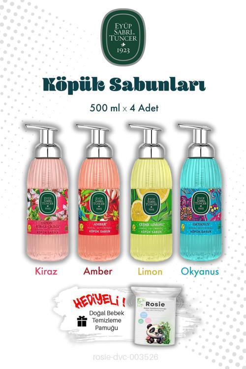 4'lü Set 500 ML Köpük Sabun ve ROSIE