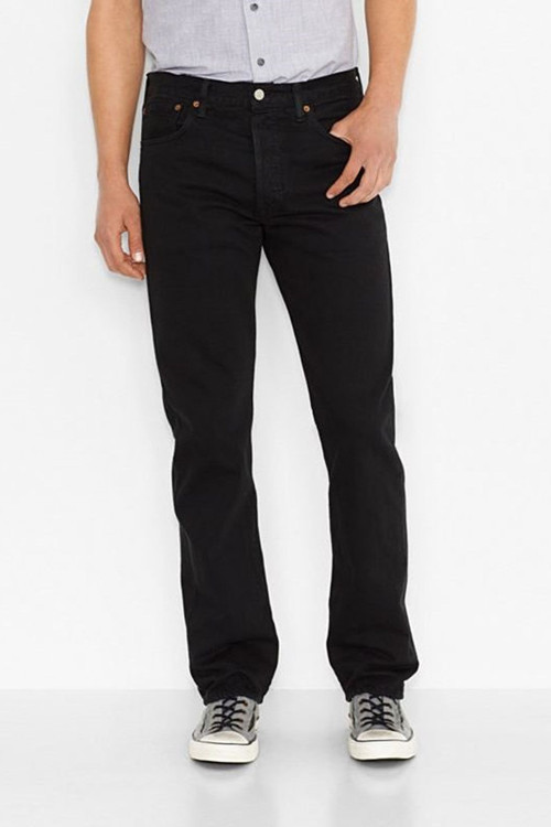 Levis 501 Original Erkek Jean Siyah Kot Pantolon - A7735-0019