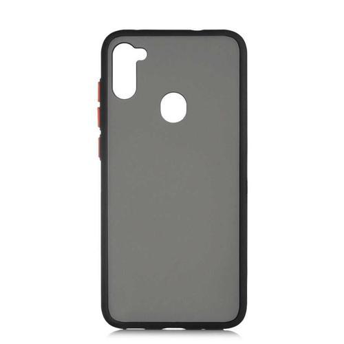 Galaxy M11 Kılıf Zore Fri Mat Yüzey Renkli Kenar Kılıf