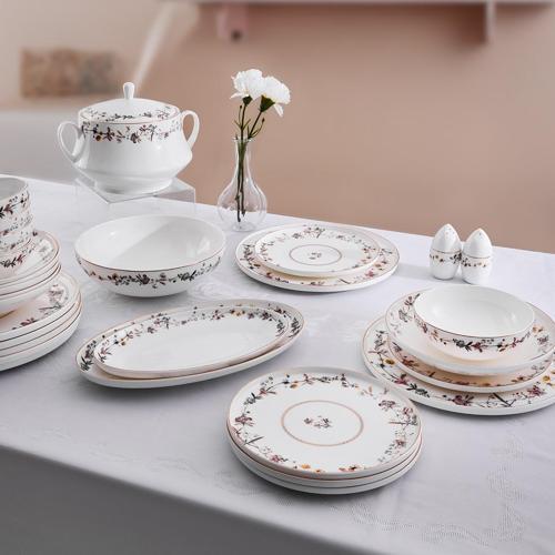 Alesta 60 Parça 12 Kişilik Porselen Yemek Takımı Ar259351