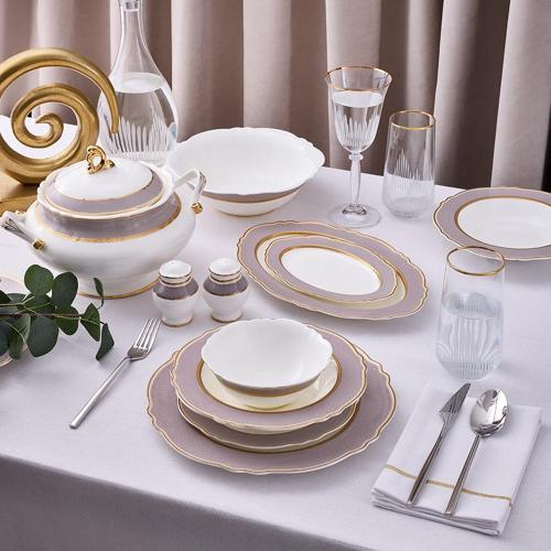 Majestic 60 Parça 12 Kişilik Porselen Yemek Takımı Ar261347