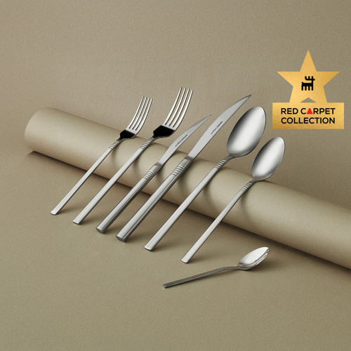 Red Carpet Collection Elegance Nil Platin 12 Kişilik 84 Parça Çatal Kaşık Bıçak Takımı