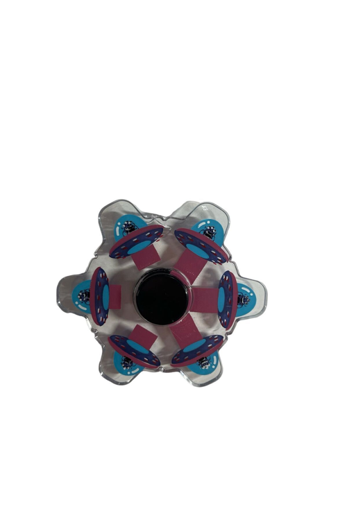 Kutulu Uzaylı Stres Çarkı Stres Çarklı Simple Dimple Oyuncak Şeffaf Stres Çarkı