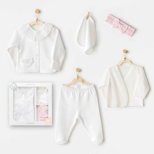 Ac25650 Cuddly Bunny Bear 5'li Hastane Çıkışı Ecru Pink