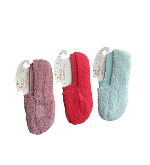 3 Renk 3 Çift Bir Arada Kışlık Peluş Ekstra Yumuşak Kadın Ev Çorabı