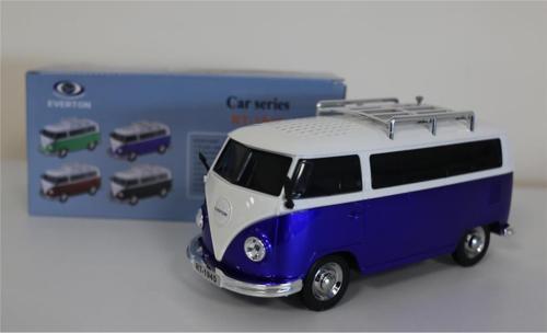 RT-1945 Mavi Arabalı  Bluetooth Fm-Usb-Tf-Aux Şarjlı Nostaljik Radyo