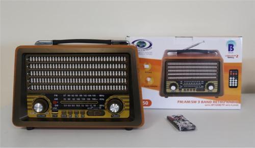 Rt-750  Bluetooth Fm-Usb-Tf-Aux  Şarjlı Nostaljik Radyo