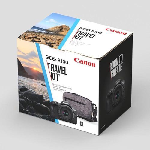 EOS R100 18-45mm + Çanta + 64GB Travel Kit