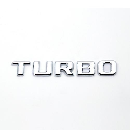 Turbo Plastik Krom Arma Logo Bagaj Etiketi Sticker