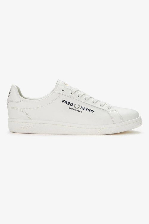 Fred Parry Erkek Beyaz Logo Detaylı Sneaker
