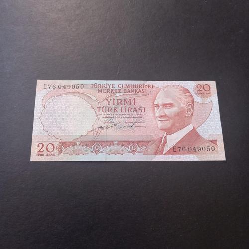 Escoines Koleksiyon 3996367e8606b81654 E76 049050 CA 6Emisyon 20Turk Lirası eski kağıt para