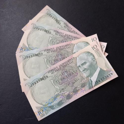 Escoines Koleksiyon 3996367e88017ce5d4 J54 seri takipli 6.Emisyon 2.Tertip 10Türk Lira J54 ÇİL para